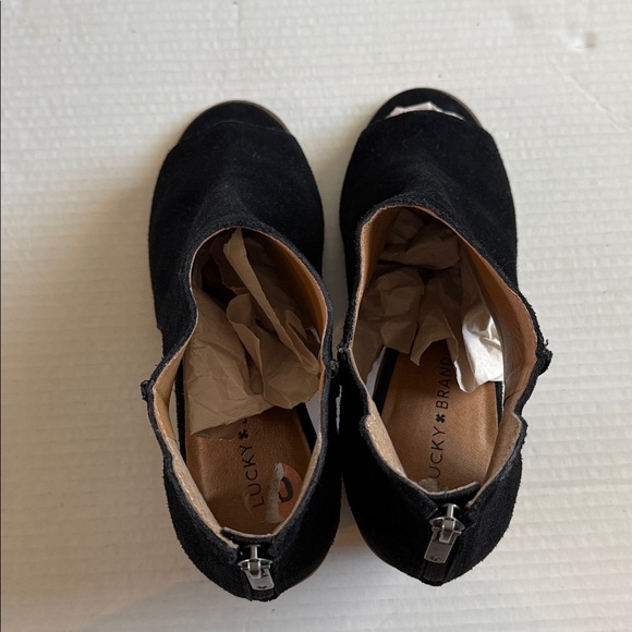 Lucky Brand - Black Suede Women's Ankle Boots - Size 10 - Good Condition!! - Picture 6 of 10